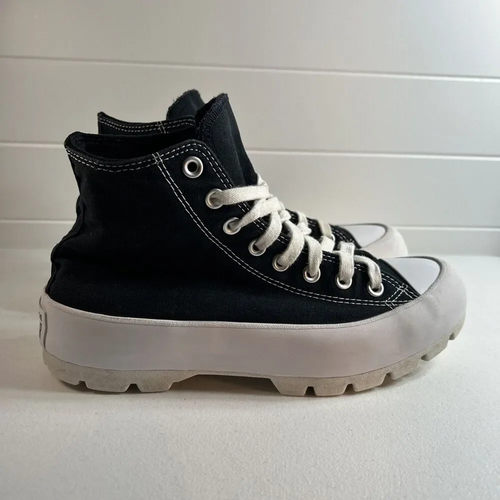 Converse Women’s Shoes Size 9 Black/White CTAS Hi Lugged Platform All Star Chuck